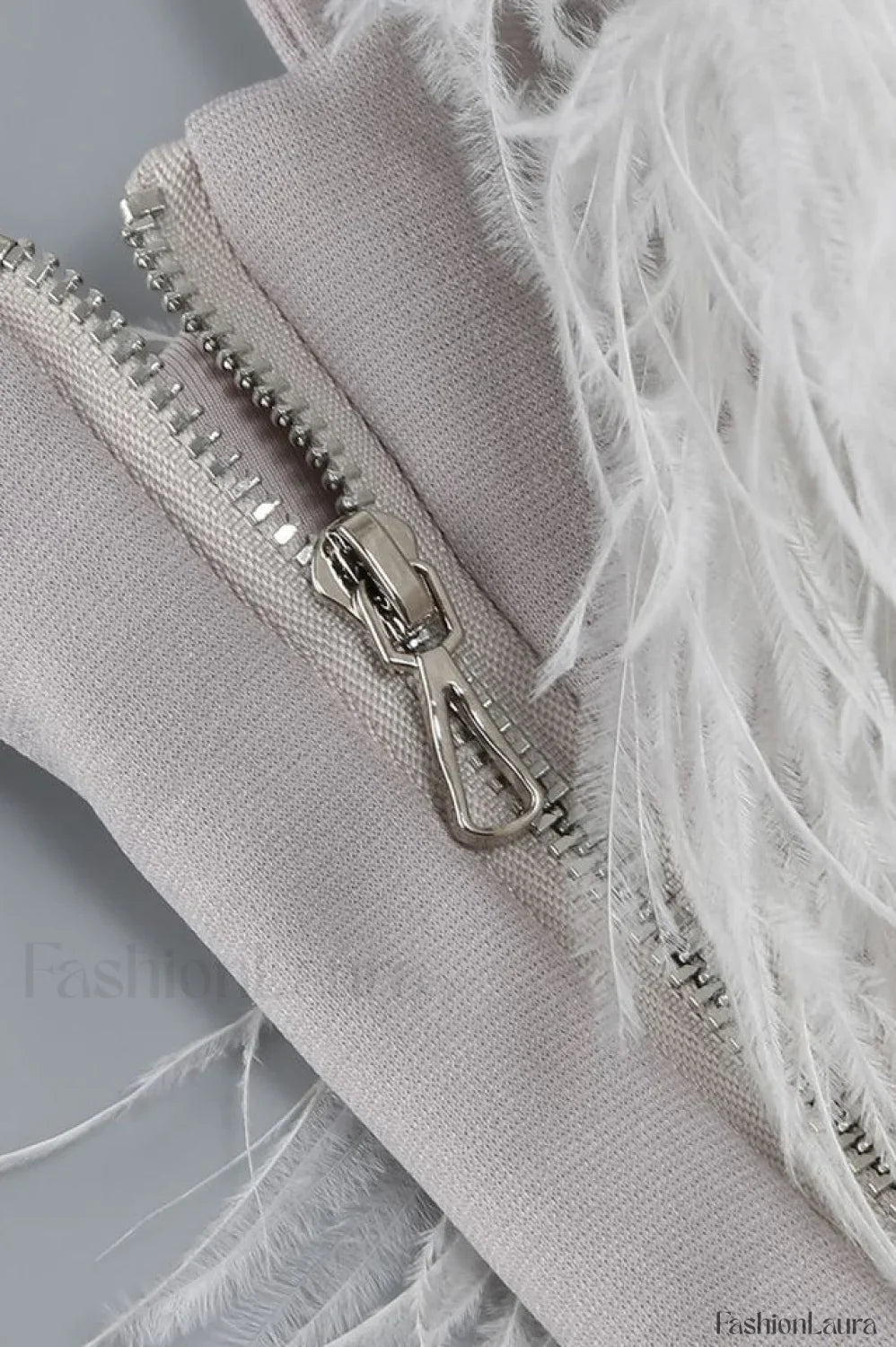 Aleyna Feather Top Charming + Sequin Skirt Set