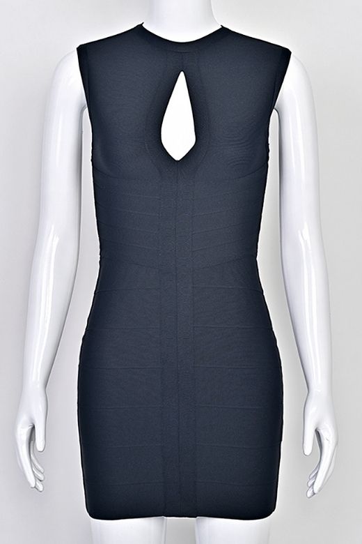 Alora Bandage Mini Dress - Classic Black