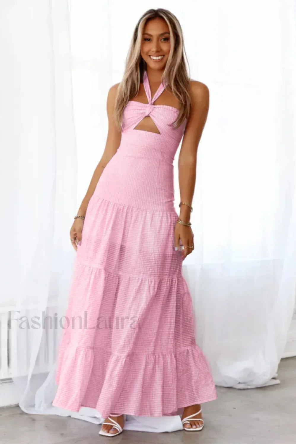 Amaya Elegant Dress S / Pink