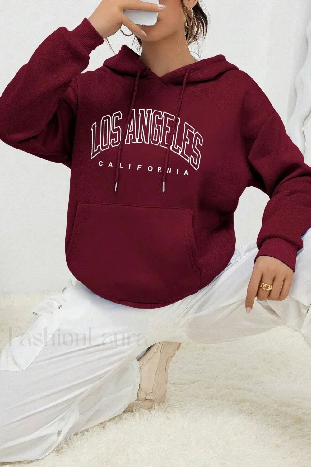 American Style Casual Fleece Hoodie