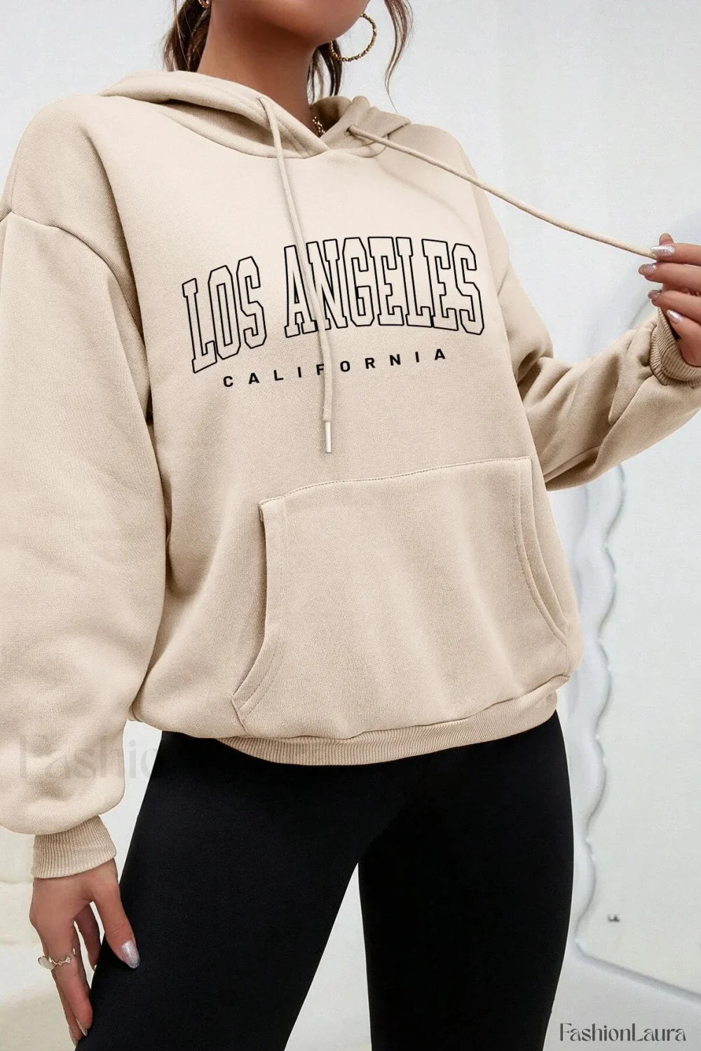 American Style Casual Fleece Hoodie