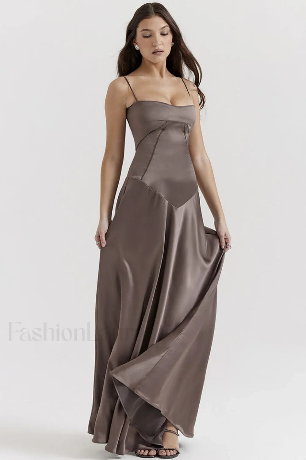 Anabella Black Lace Charming Up Maxi Dress