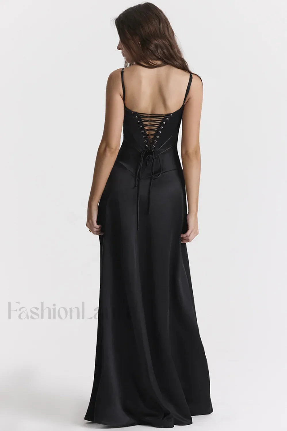 Anabella Black Lace Charming Up Maxi Dress