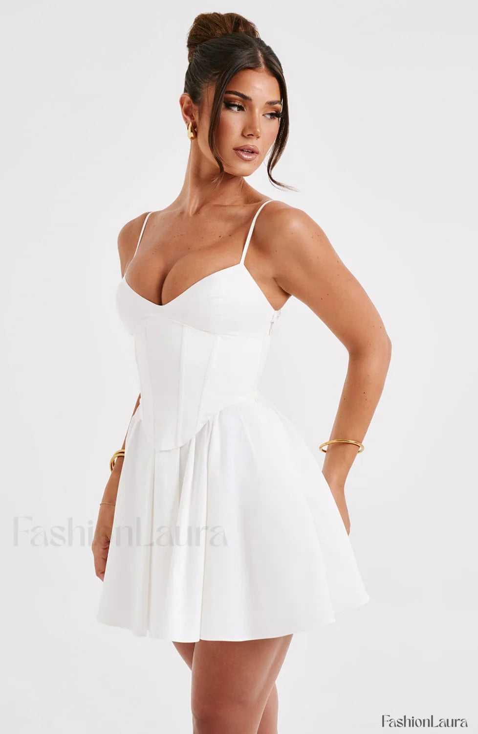 Analeigh Mini Graceful Dress - Ivory