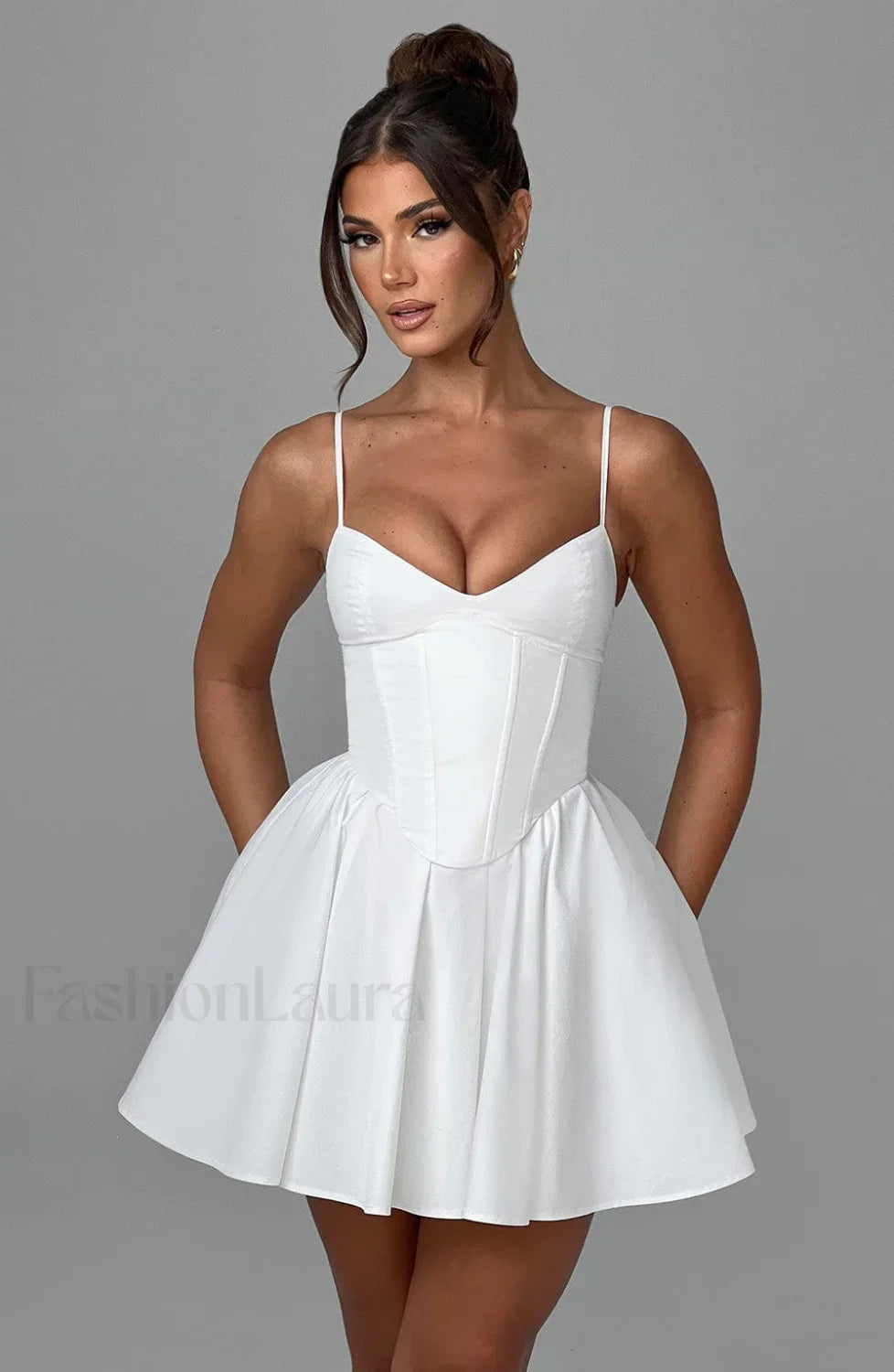 Analeigh Mini Graceful Dress - Ivory