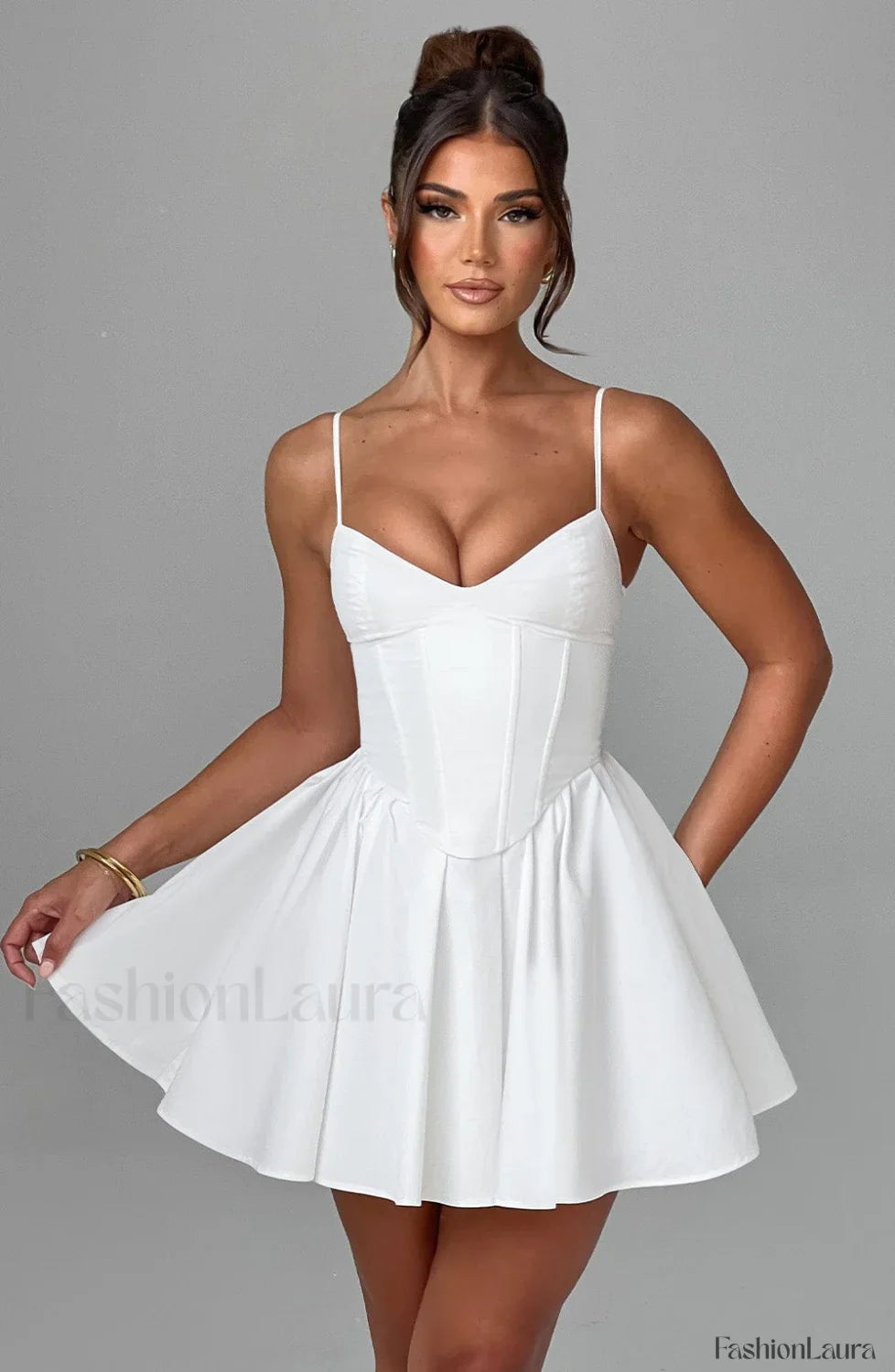 Analeigh Mini Graceful Dress - Ivory