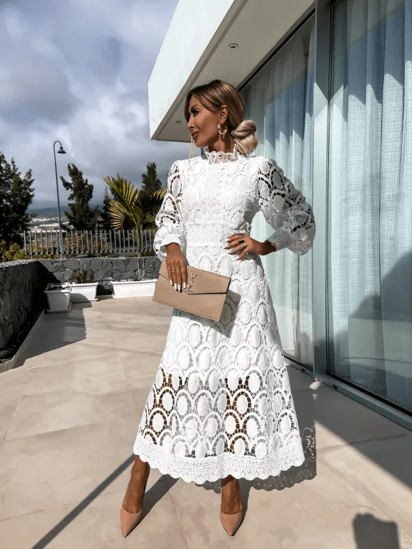 Paulina Refined Midi Dress for Women Casual Daywear