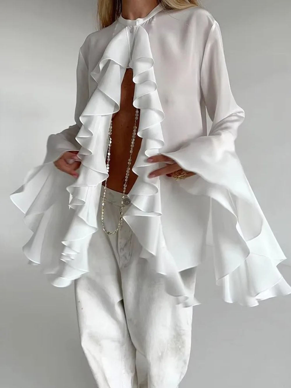 Angelin Sleeve Top & Pant Set - Fashion Pov