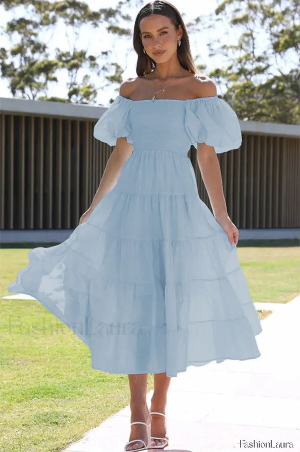 Anne Elegant Tiered Dress