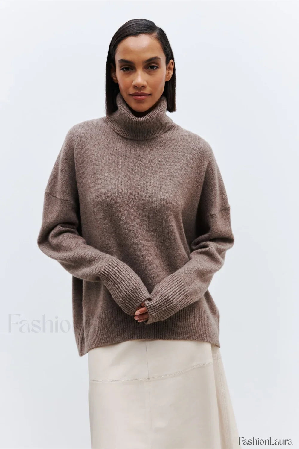 Anti-Pilling Loose Turtleneck Sweater