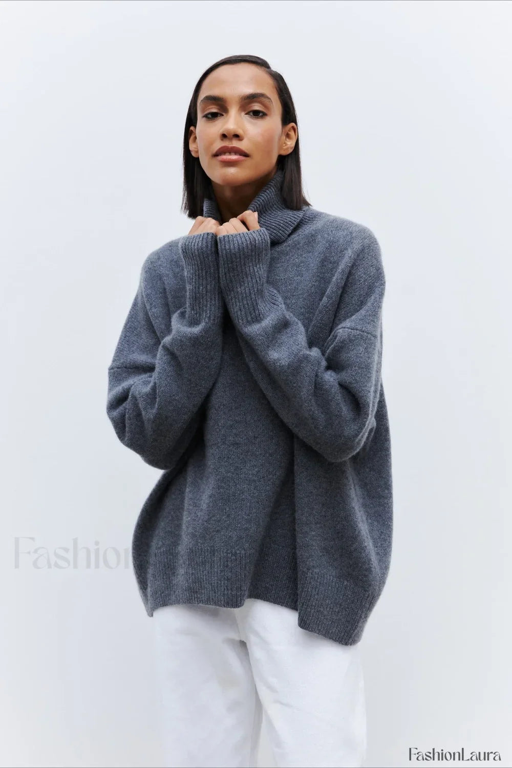Anti-Pilling Loose Turtleneck Sweater