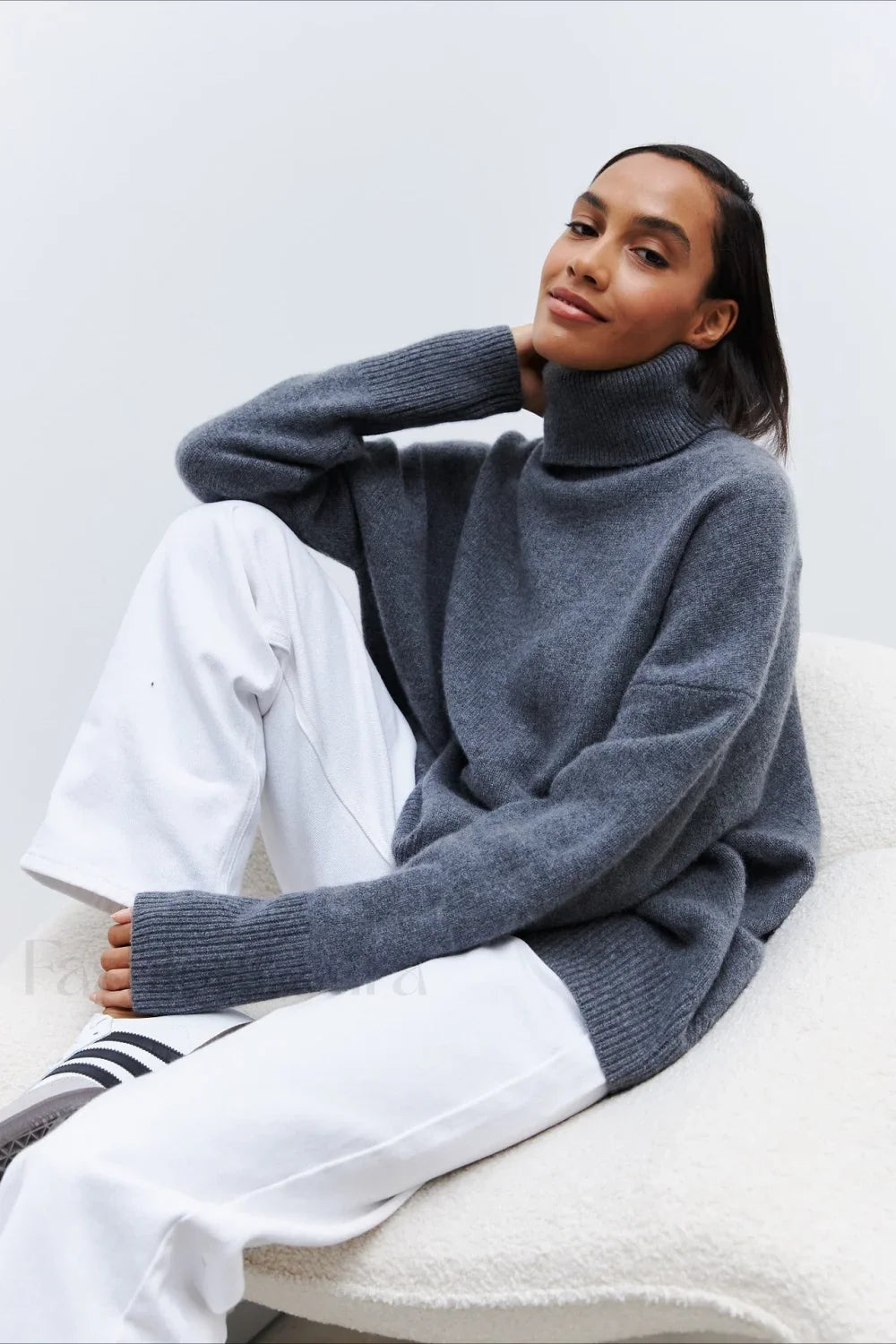 Anti-Pilling Loose Turtleneck Sweater