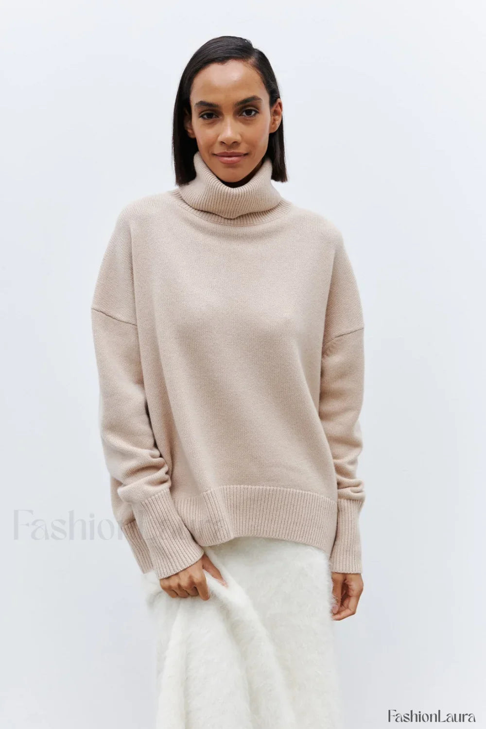 Anti-Pilling Loose Turtleneck Sweater