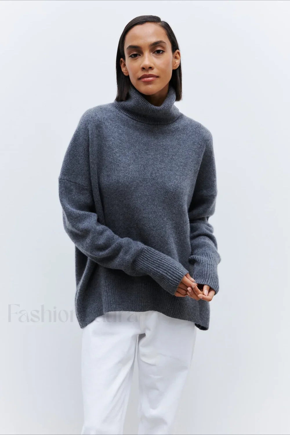 Anti-Pilling Loose Turtleneck Sweater