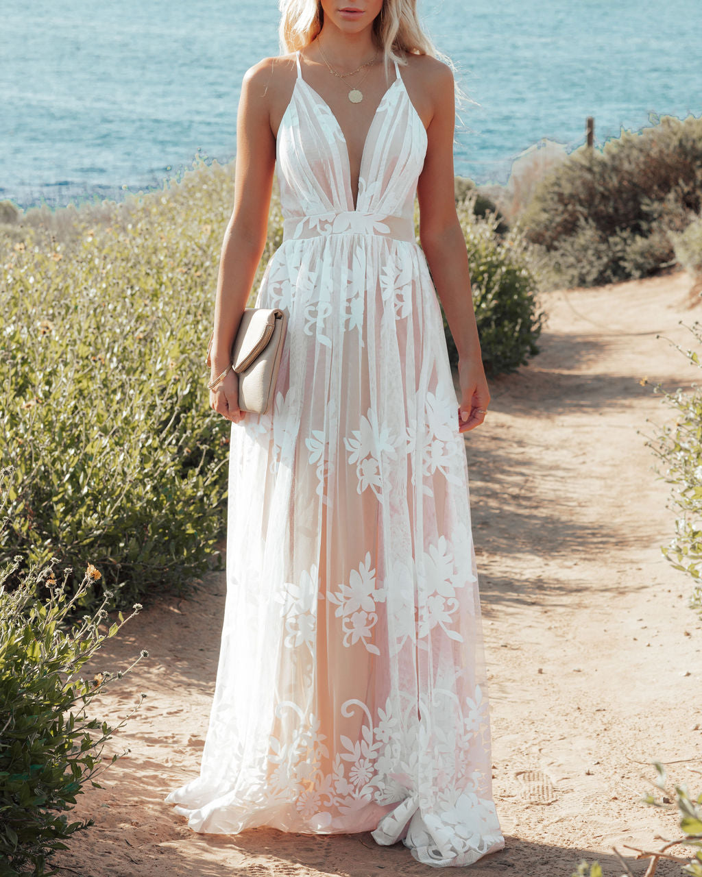 Antonia Maxi Dress White