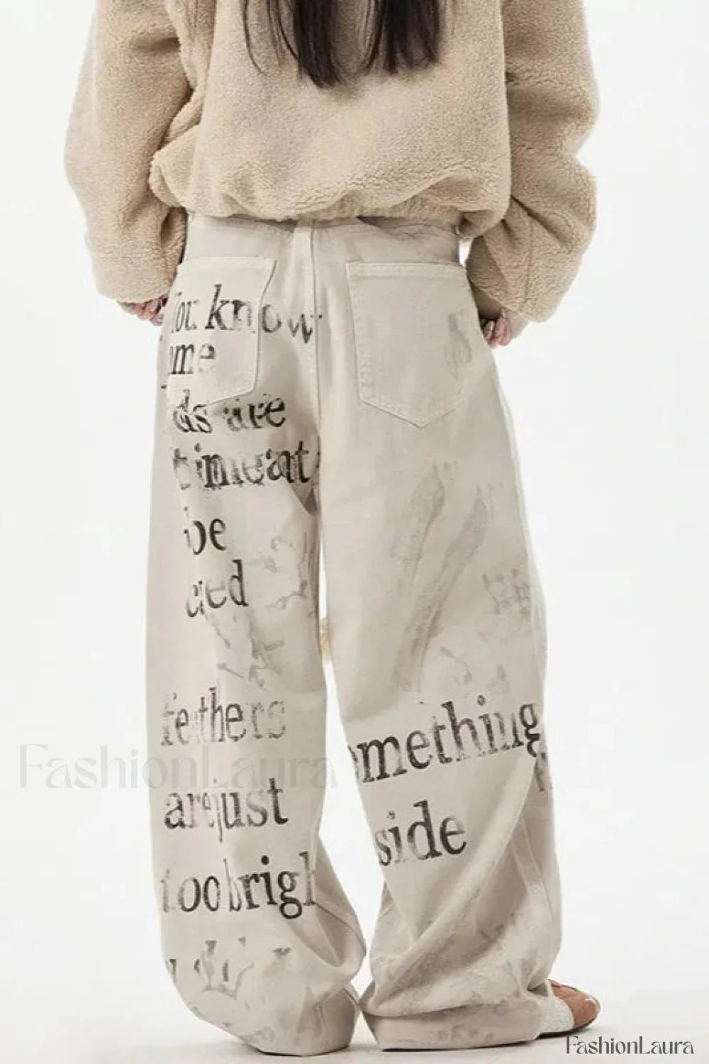 Apricot Graffiti Straight Denim Jeans