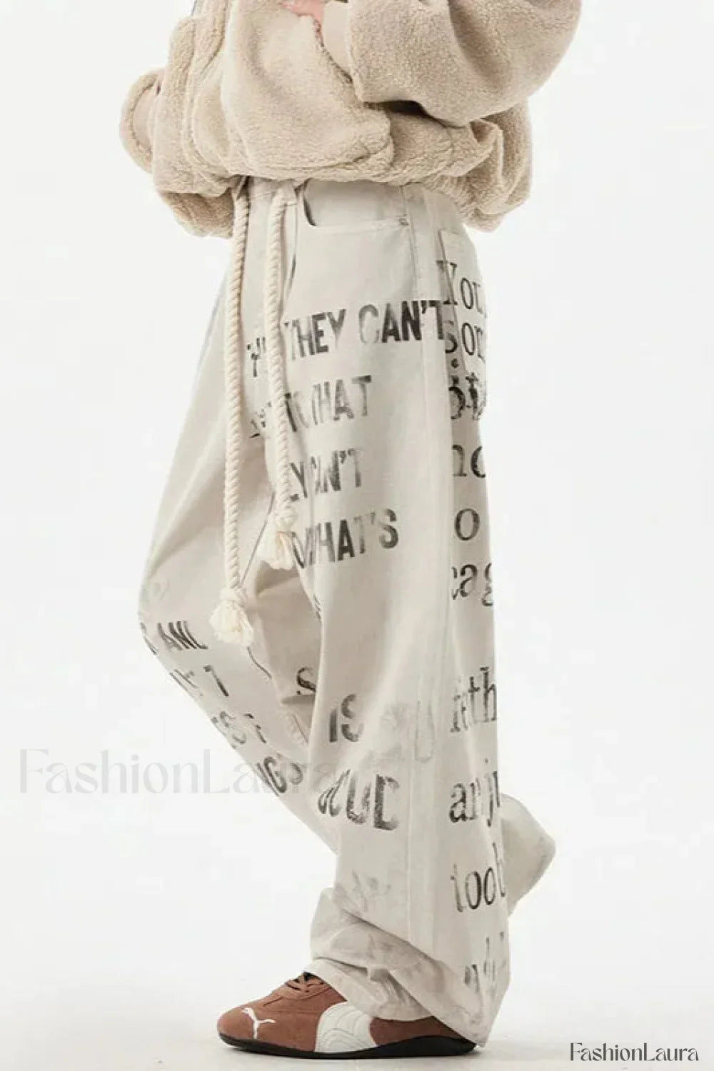 Apricot Graffiti Straight Denim Jeans