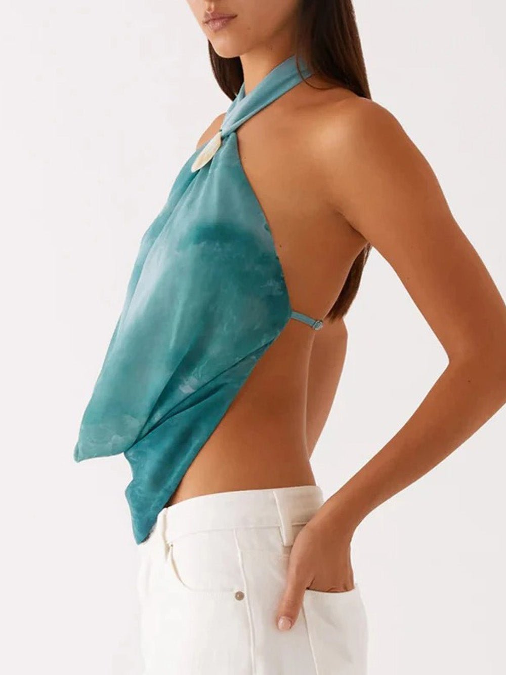 Aria Halter Cutout Crop Top
