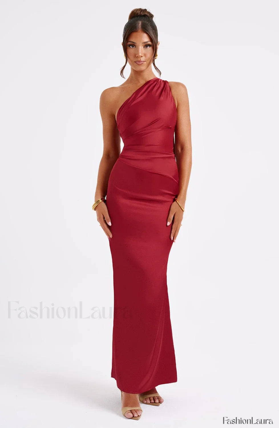 Arizona Maxi Graceful Dress - Wine