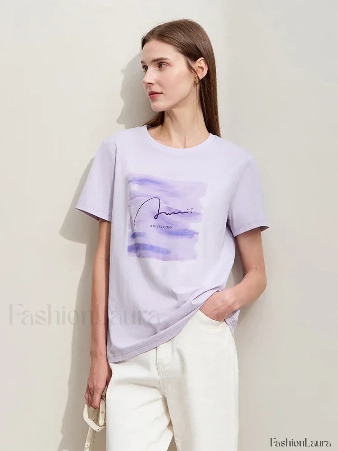 Art Letter Embroidery T-Shirt