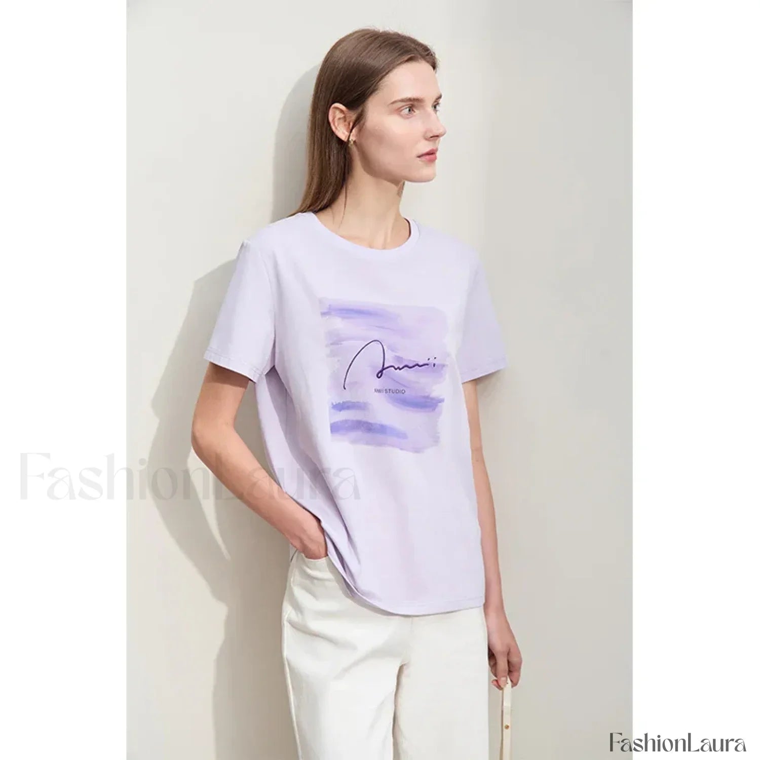 Art Letter Embroidery T-Shirt