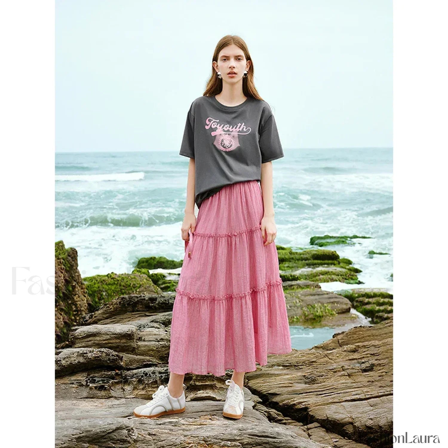 Art Print Loose Antibacterial T-Shirt