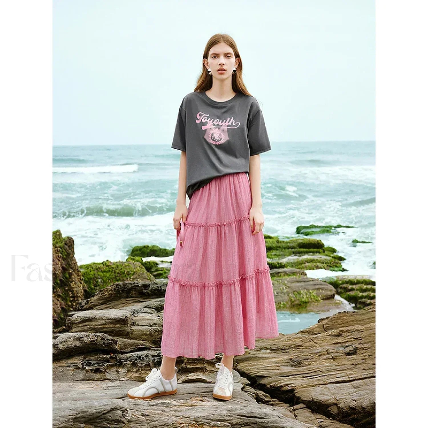 Art Print Loose Antibacterial T-Shirt