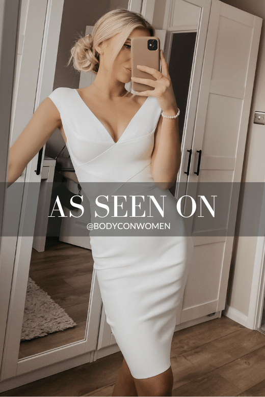 Ash Bandage Dress - White Pearl