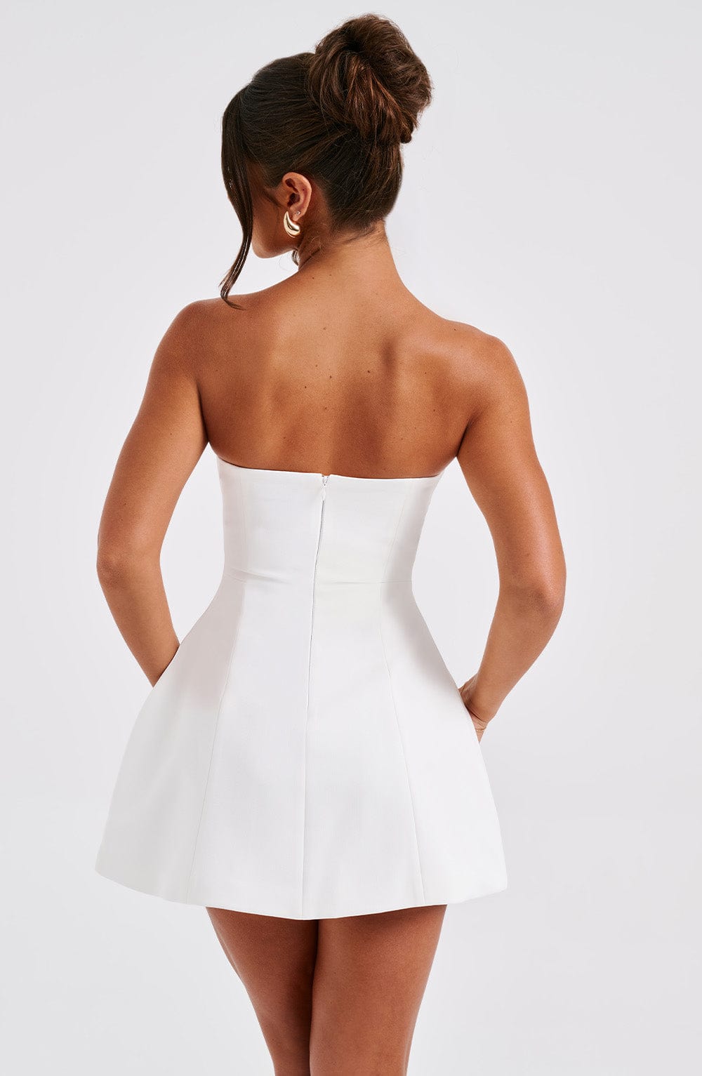 Strapless Corset Fit and Flare Mini Dress