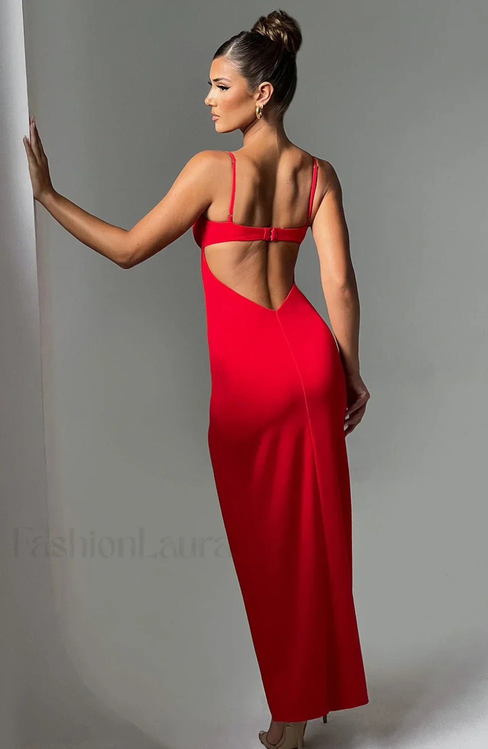 Asteria Maxi Graceful Dress Red XS Dress