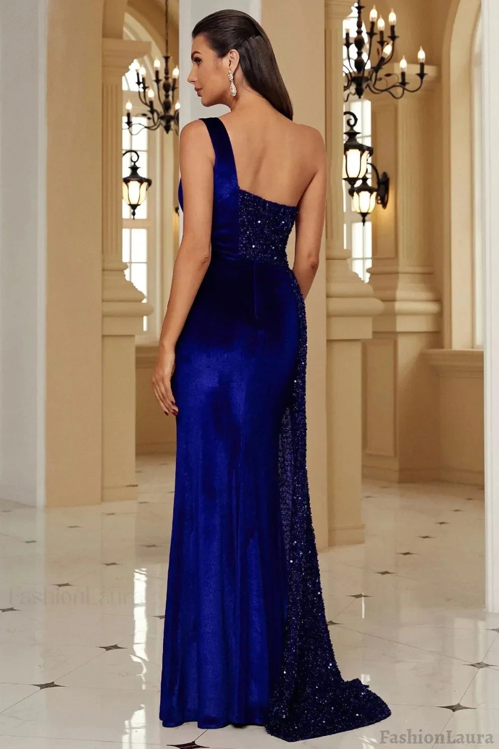 Asymmetric Gown Formal Dress