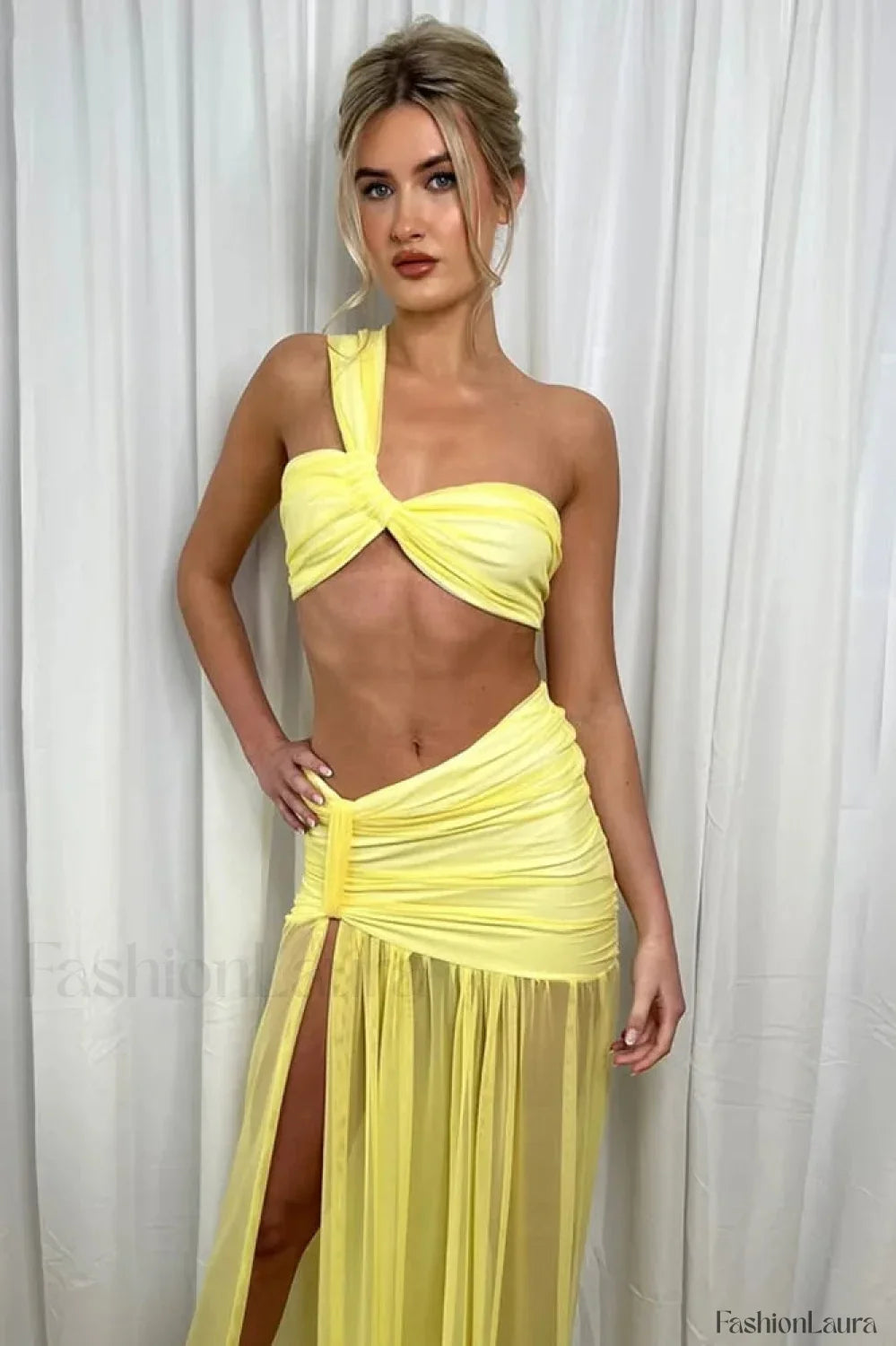 Asymmetrical Crop Top Boho Dress