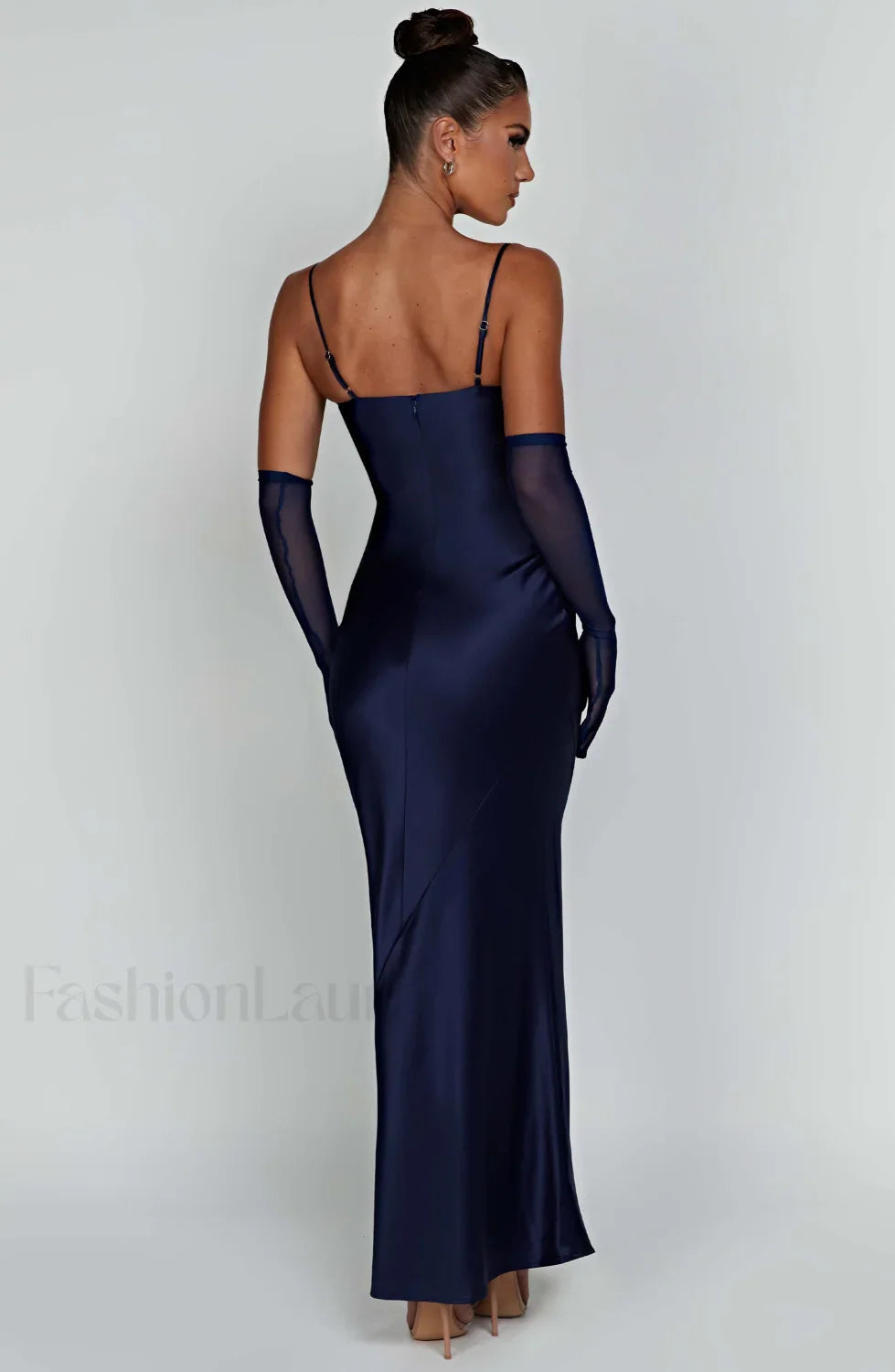 Athena Maxi Graceful Dress - Navy
