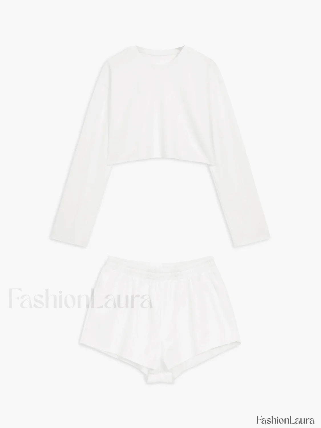 Athleisure Long Sleeve Trendy Three Piece Shorts Set