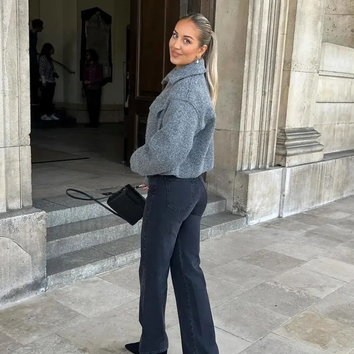 Autumn Winter Cropped Overcoat