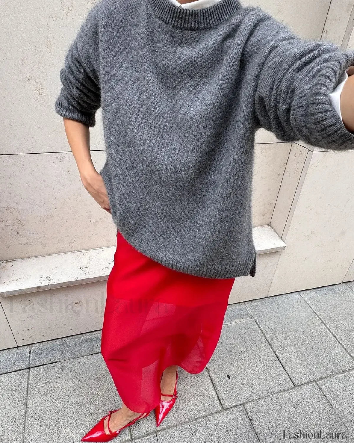 Autumn Women Solid Knitted Fashion Versatile O-neck Long Sleeve Basic Casual Sweater