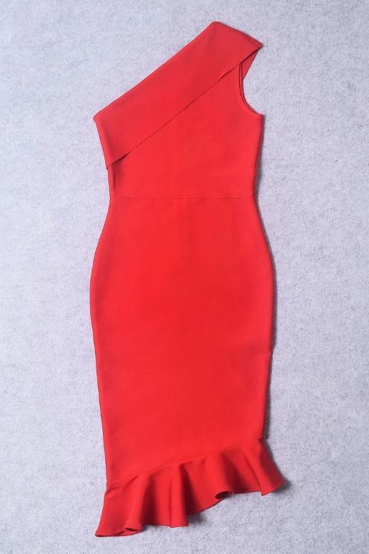 Avery Bandage Dress - Lipstick Red