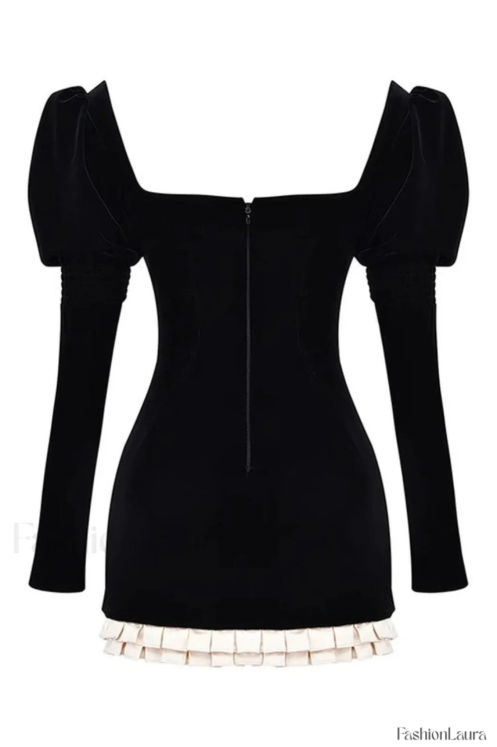 Azaria Black Stylish Vintage Dress