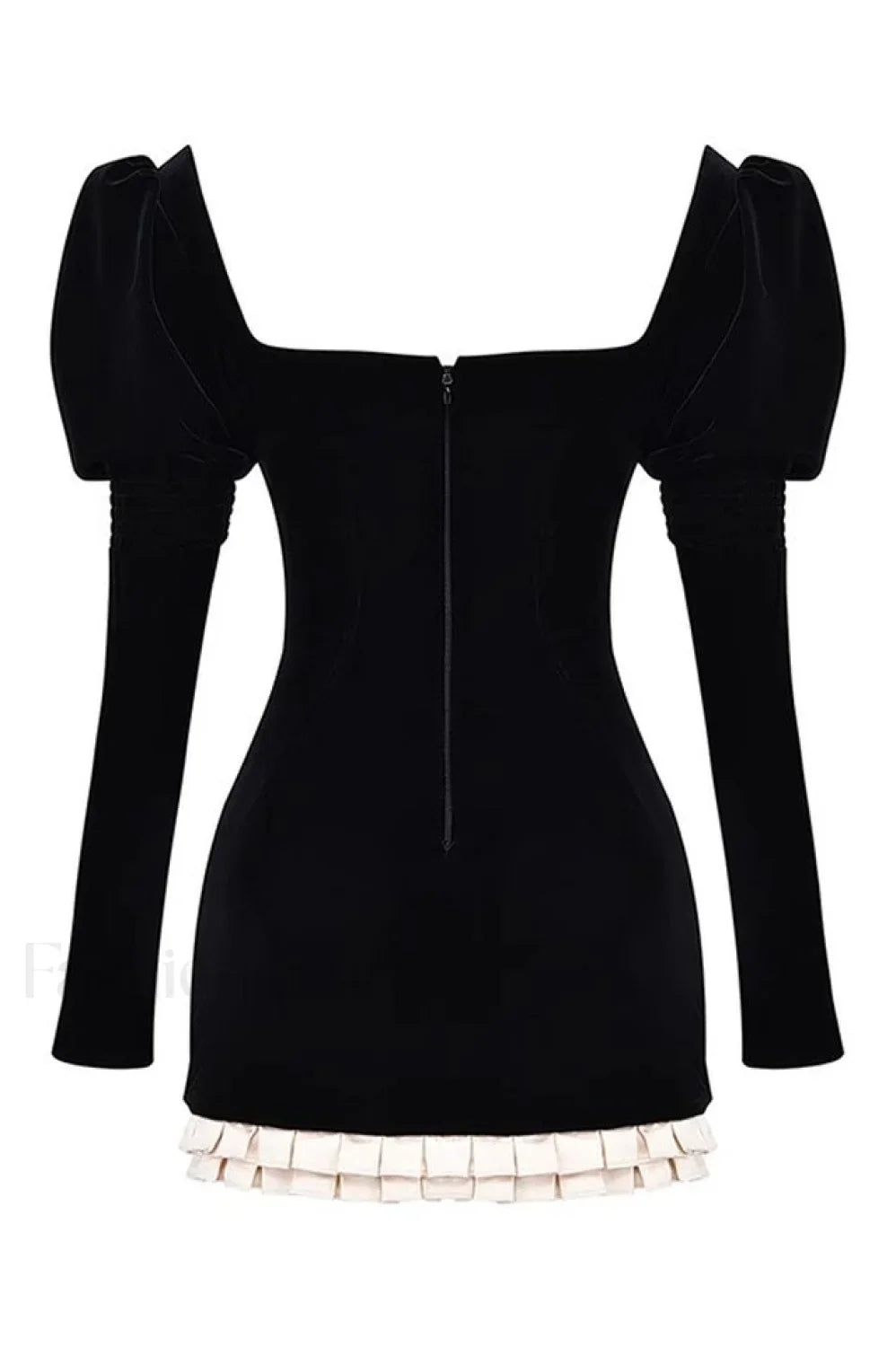 Azaria Black Stylish Vintage Dress