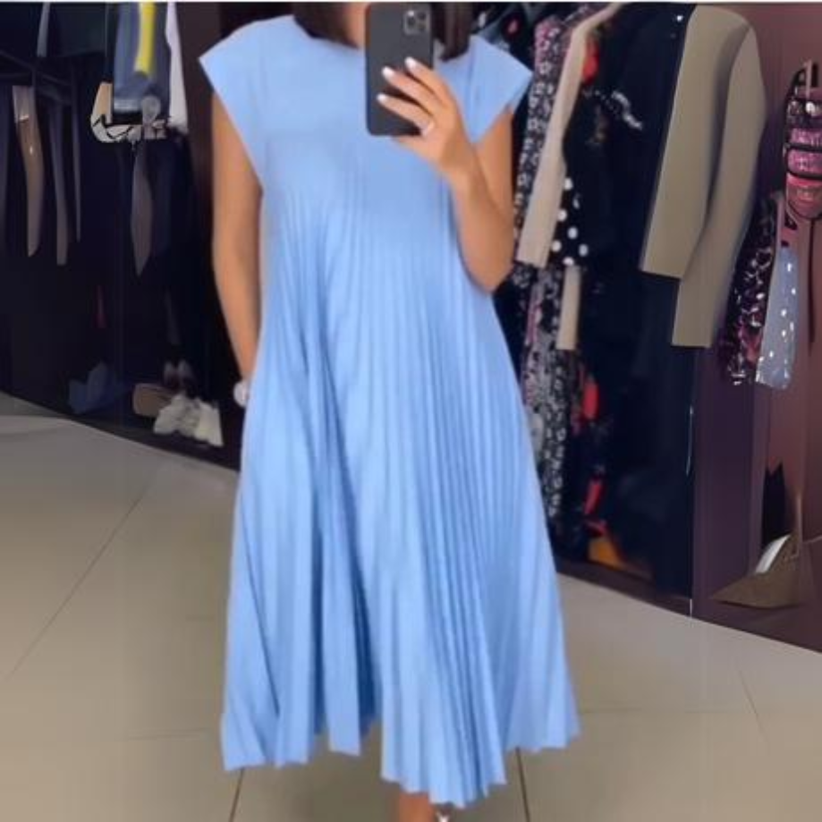 Scarlett Luxe Light and Fresh Pleated Dress Everyday Edit