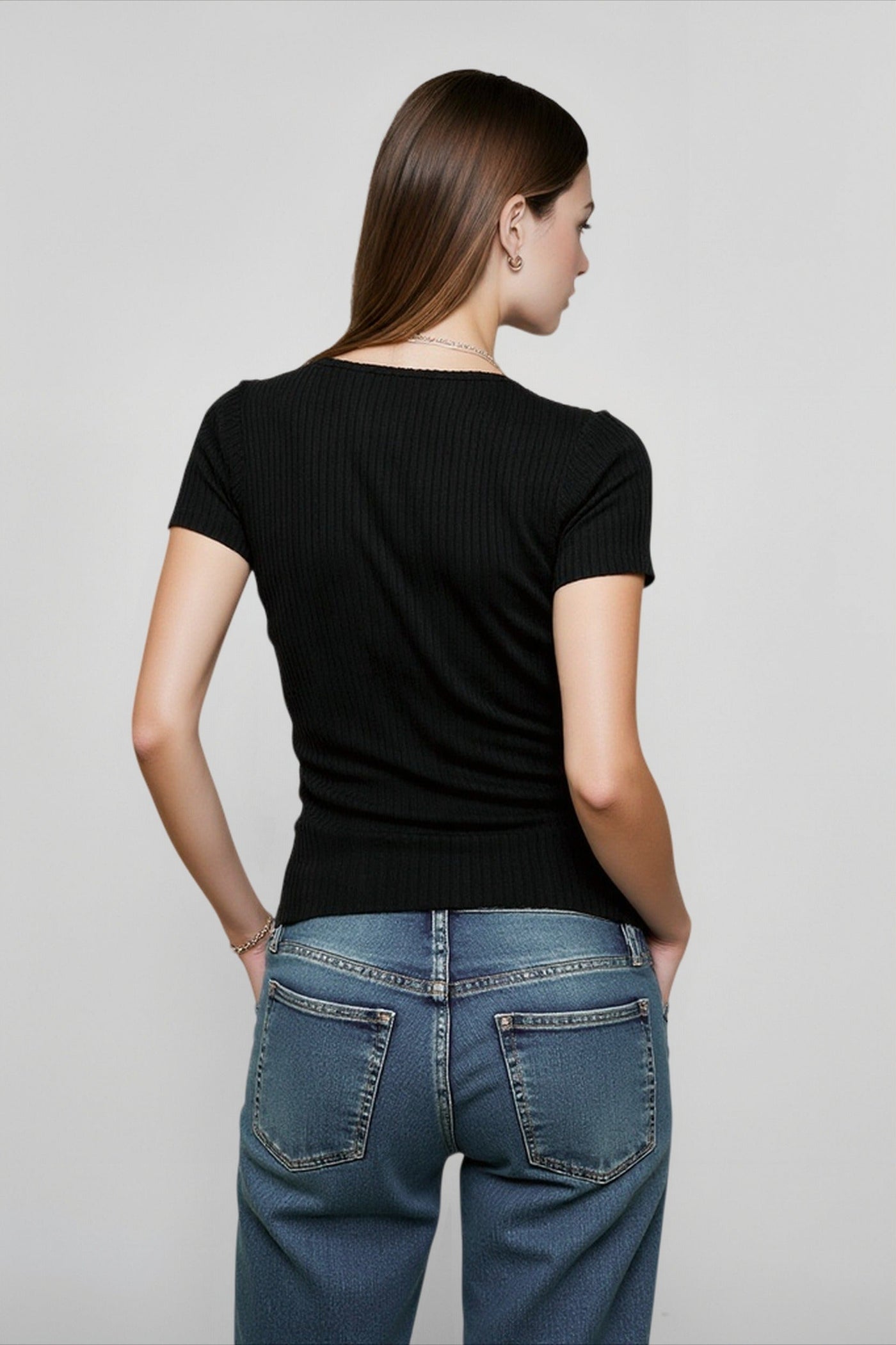 Vintage Fitted Solid T-shirts