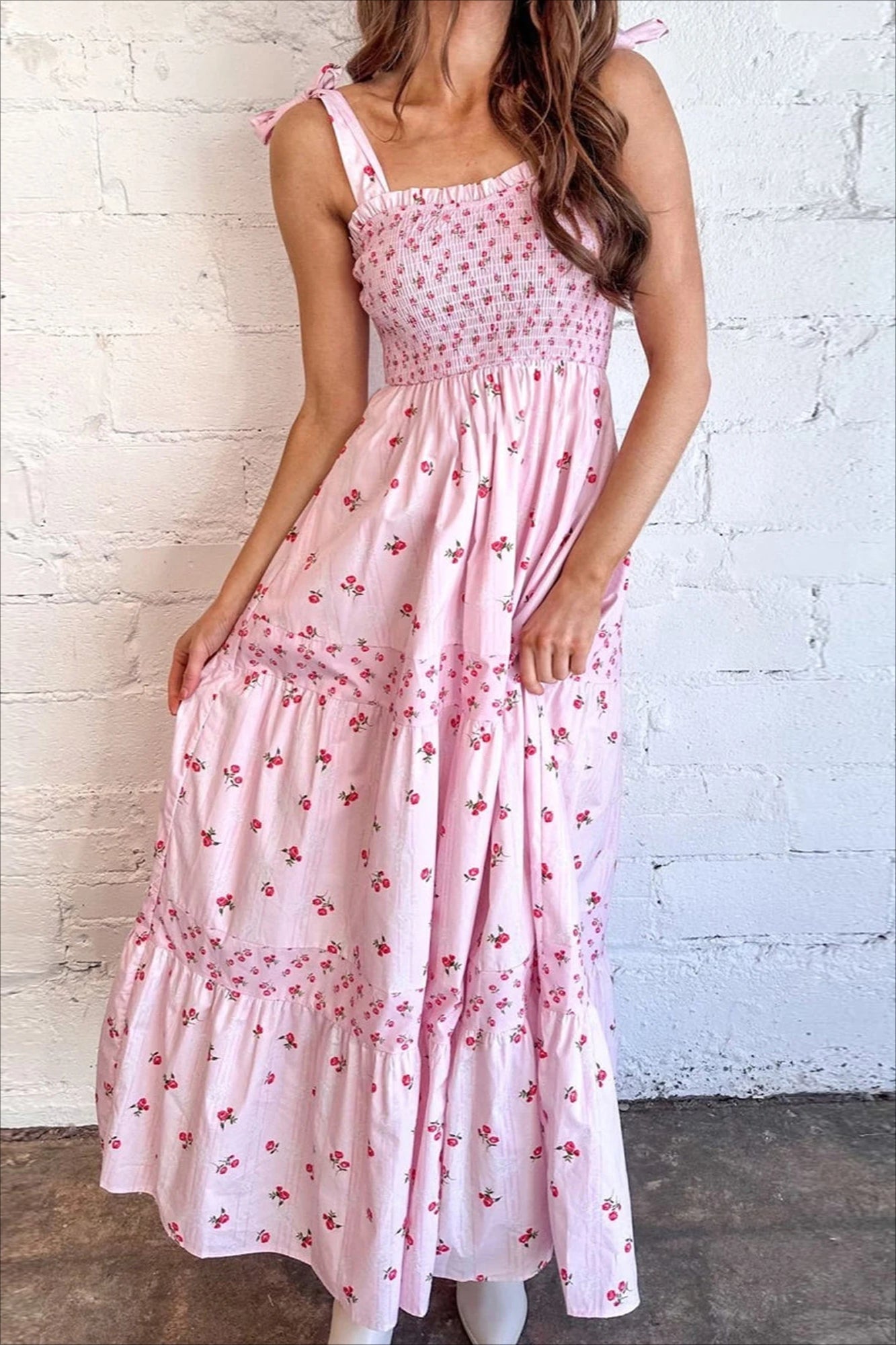 TieBack Edition Maxi Floral Dress