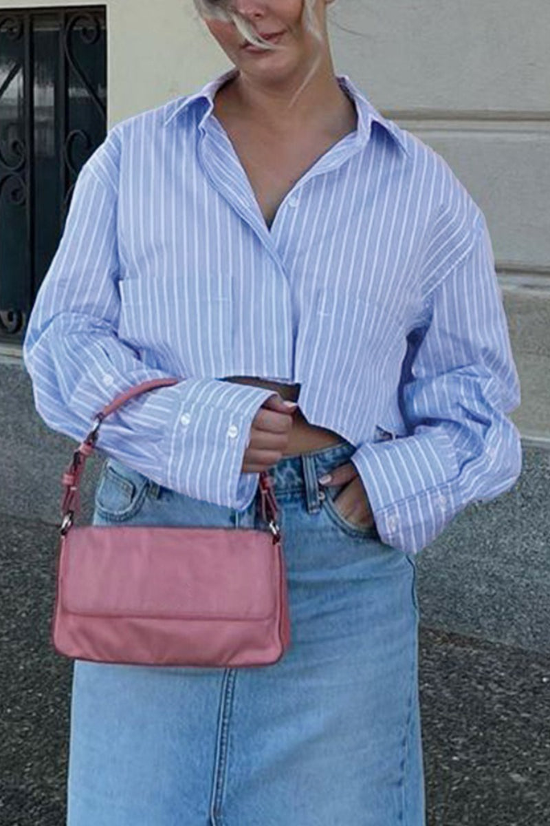Irregular Hem Street Style Blouse