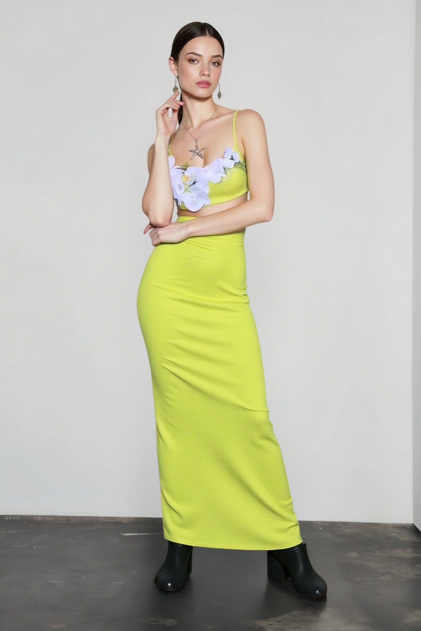 3D Floral Bodycon Bandage Mini Vacation Set