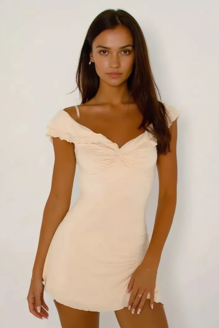 Off-the-Shoulder Bodycon Mini Dress
