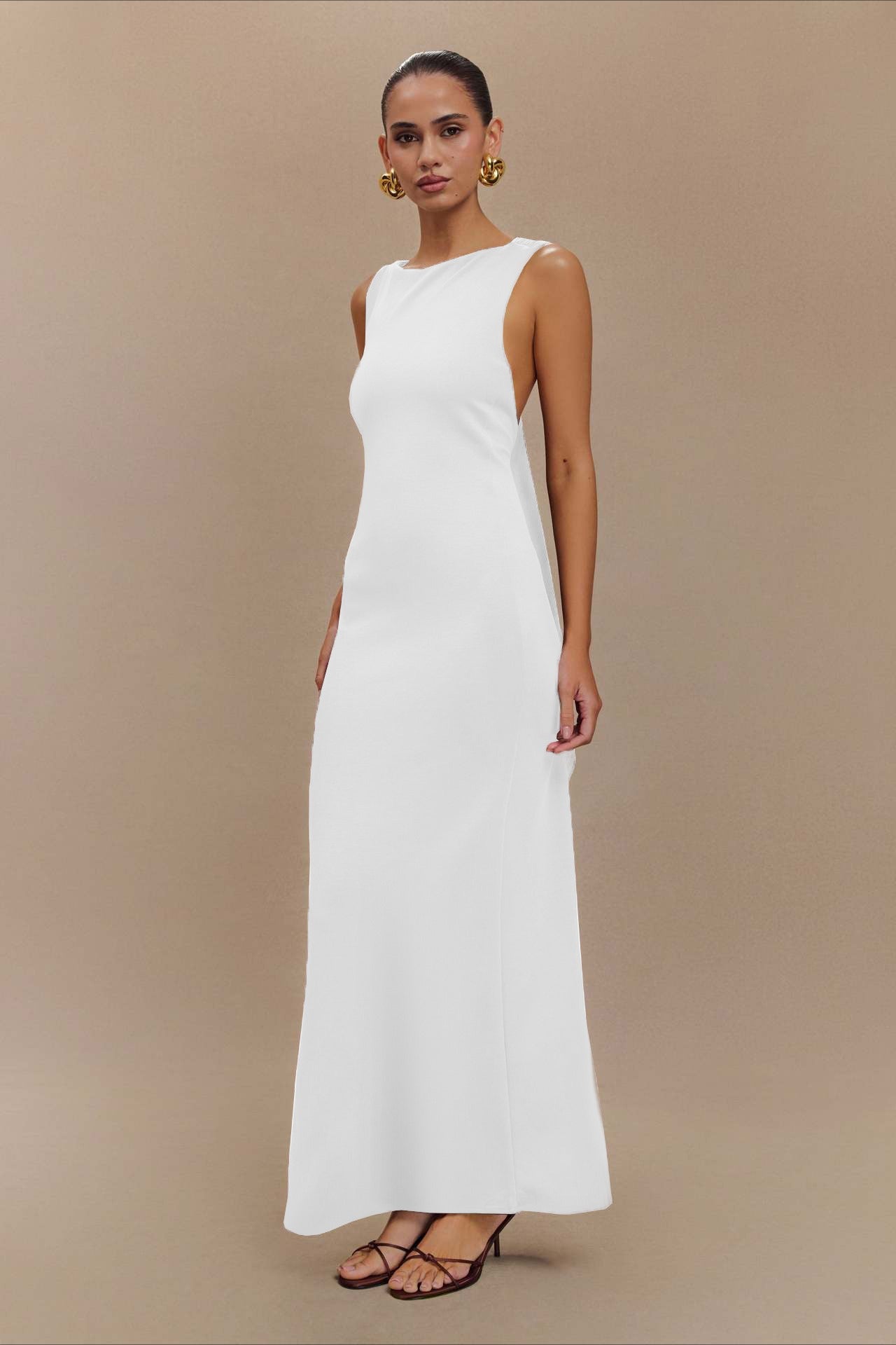 CrossTie Edition LowBack Maxi Party Dress