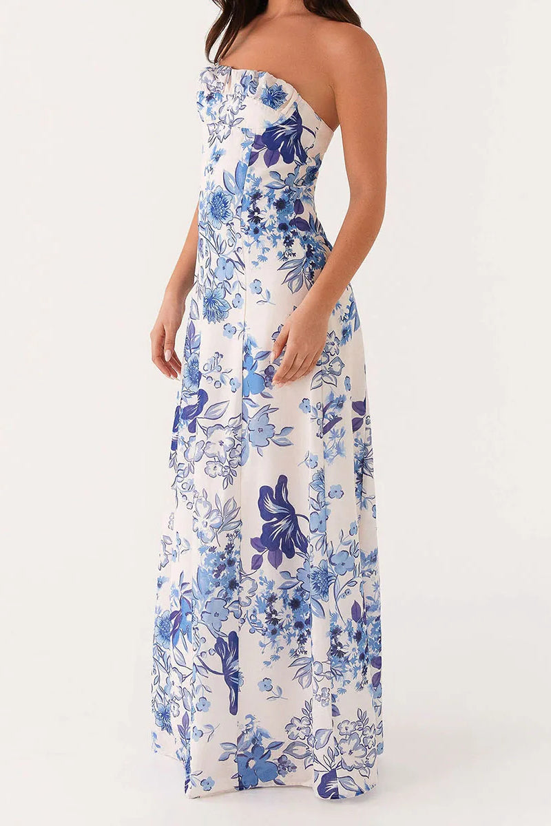 Off Shoulder Edition Aline Maxi Floral Dress