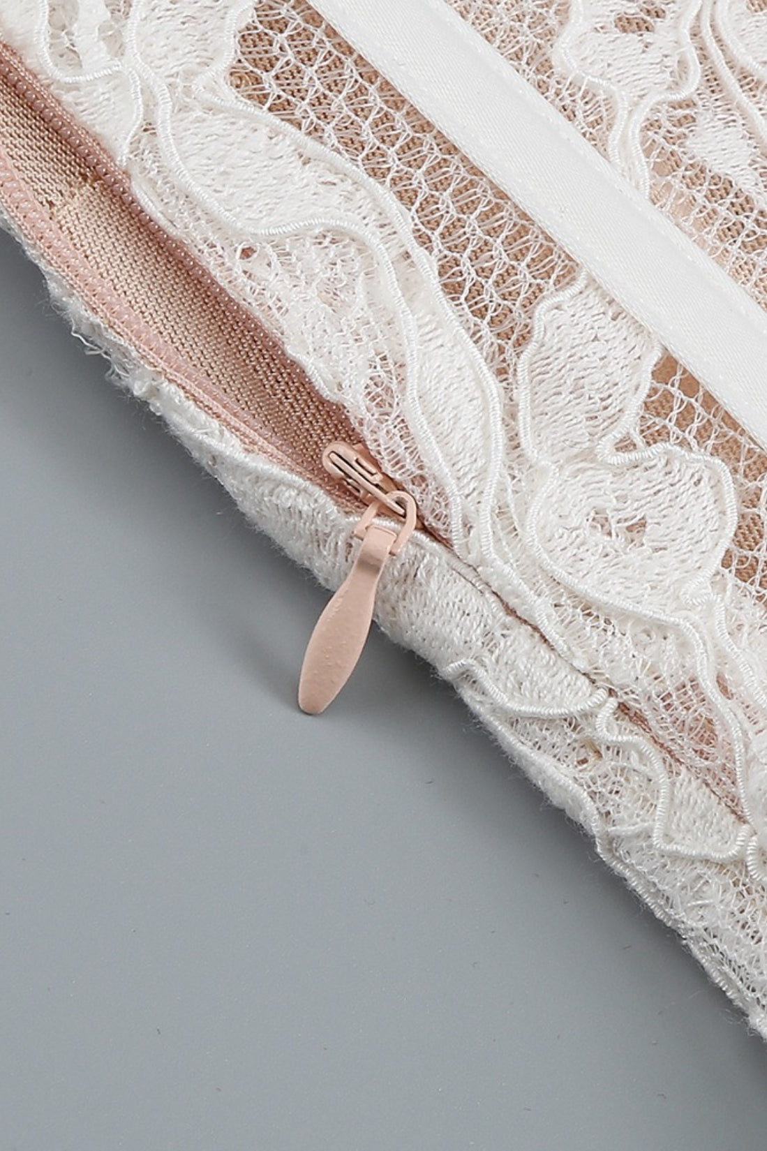 Lace Strapless Corset Sheer Mini Prom Dress