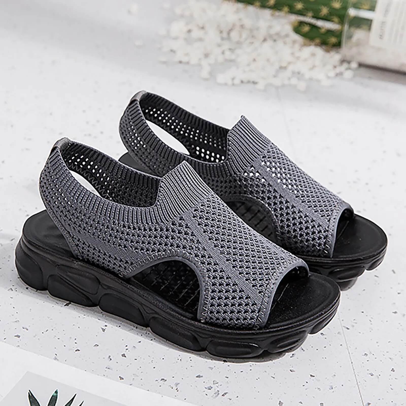 Hollow-out Platform Orthopedic Sandals