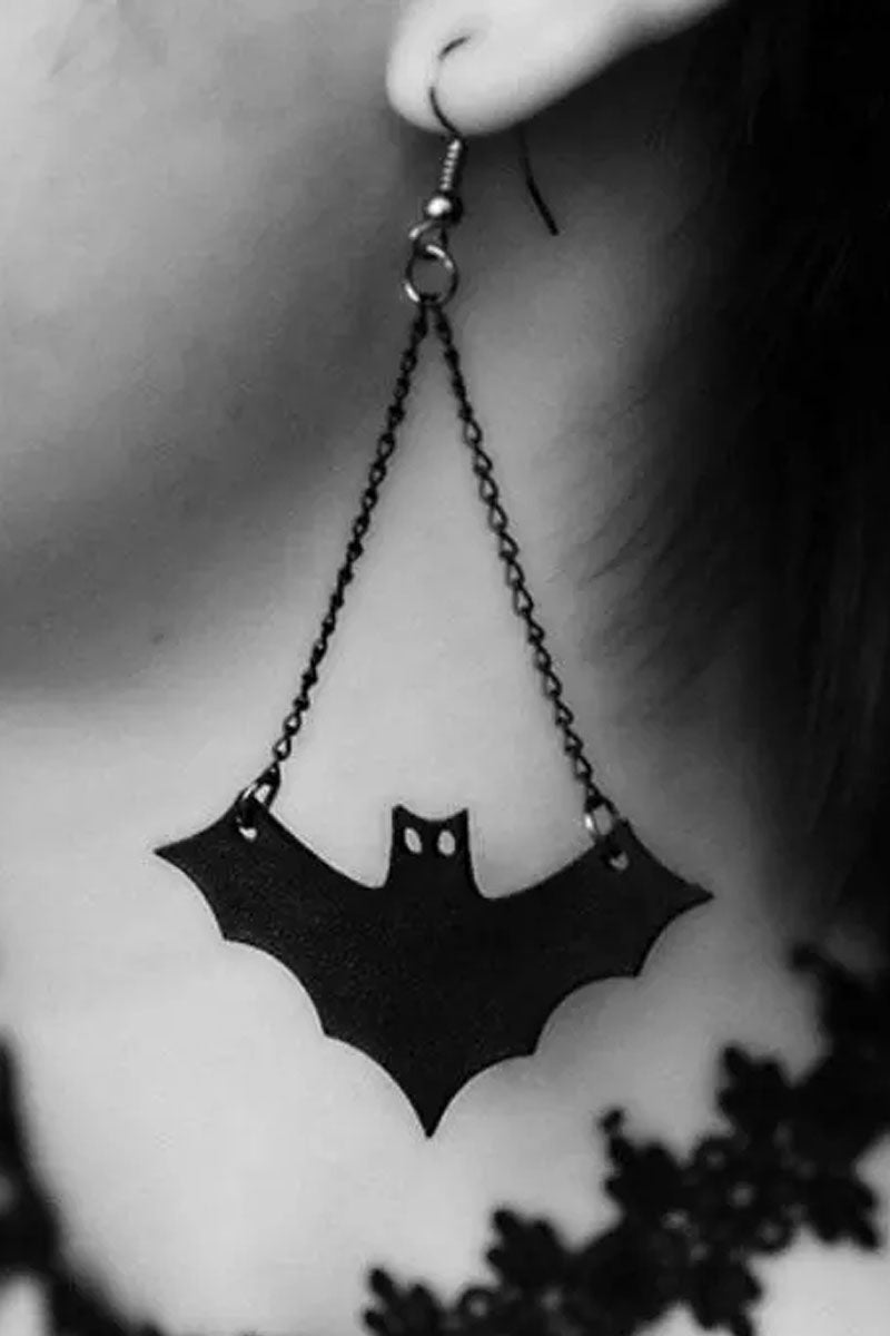 Halloween Bat Hook Alloy Gothic Earrings